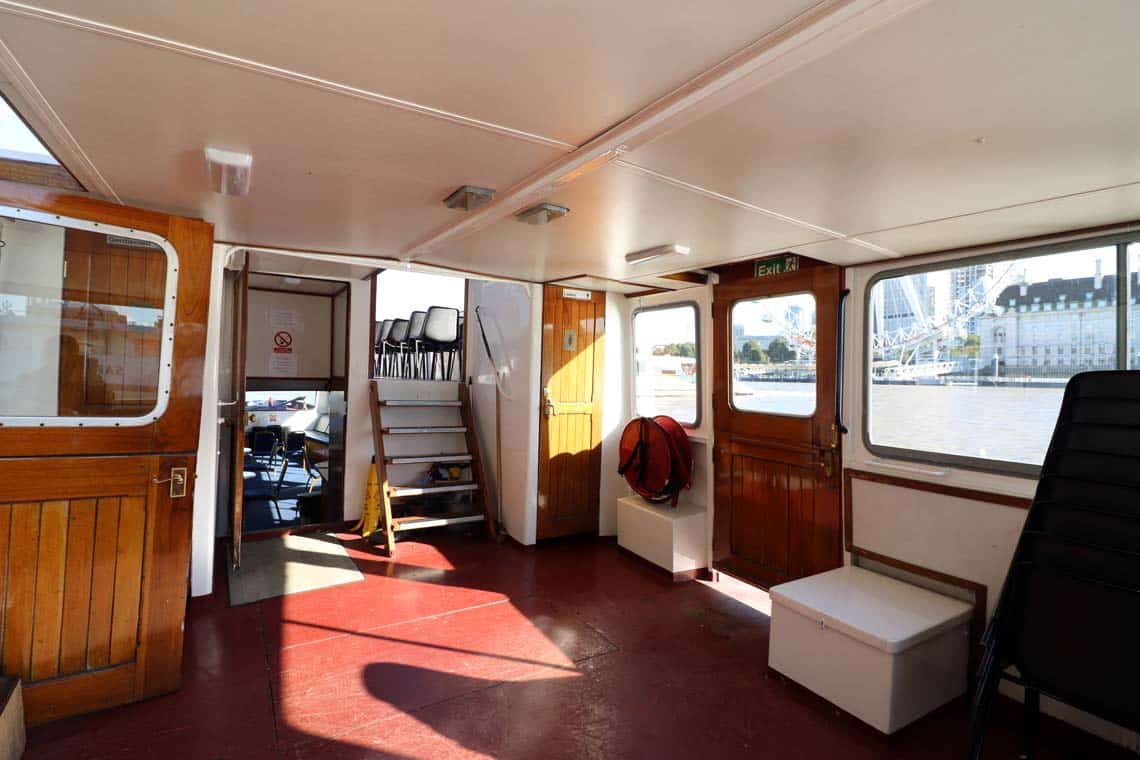 M.V Cockney Sparrow, Reception Deck | Viscount Cruises