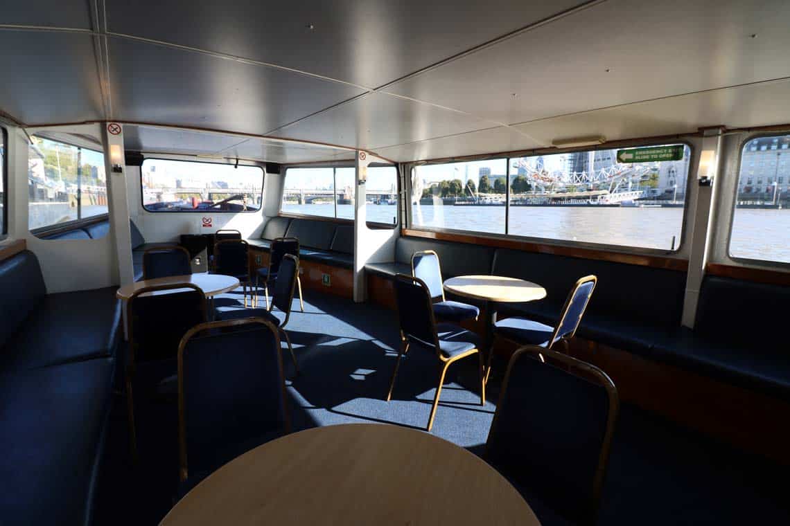 M.V Cockney Sparrow, Saloon | Viscount Cruises