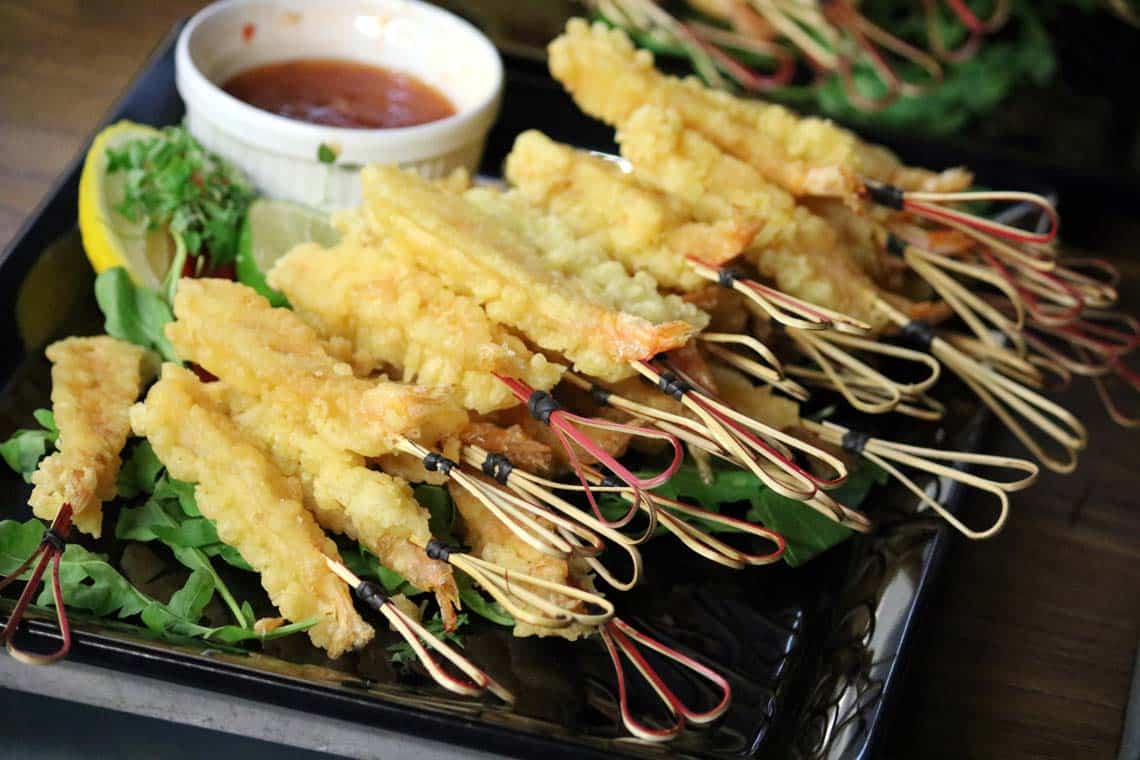 Tempura King Prawns with Sweet Chilli Dipping Sauce