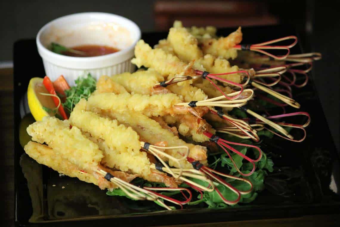 Tempura King Prawns with Sweet Chilli Dipping Sauce