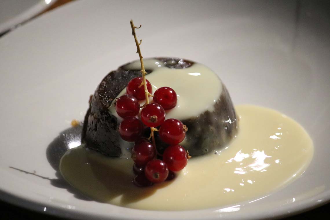 Christmas Pudding with Brandy Sauce