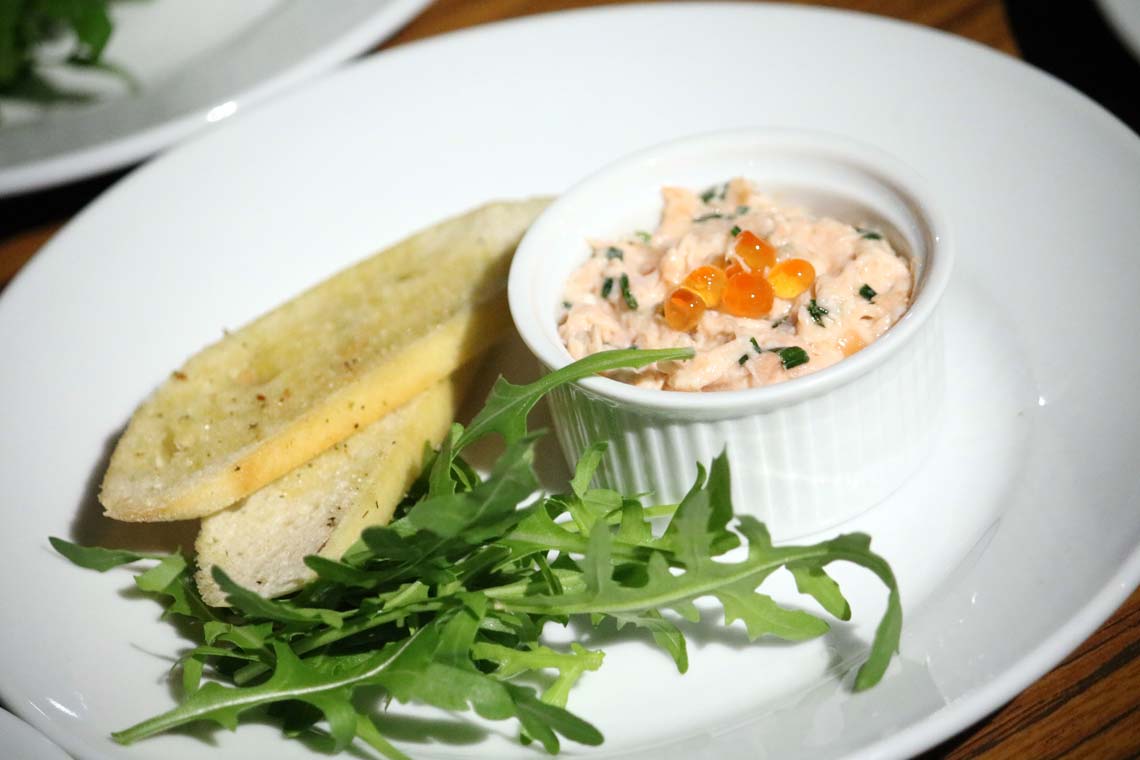 Poached Salmon Rillettes with Keta Caviar