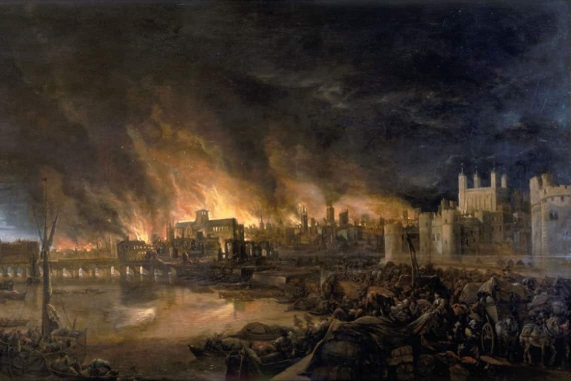 The Great Fire of London, 1666