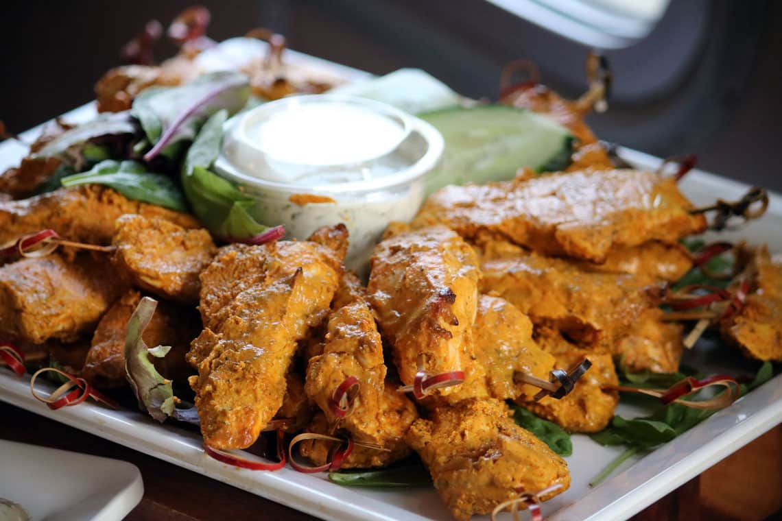 Chicken Tikka Skewers with Raita