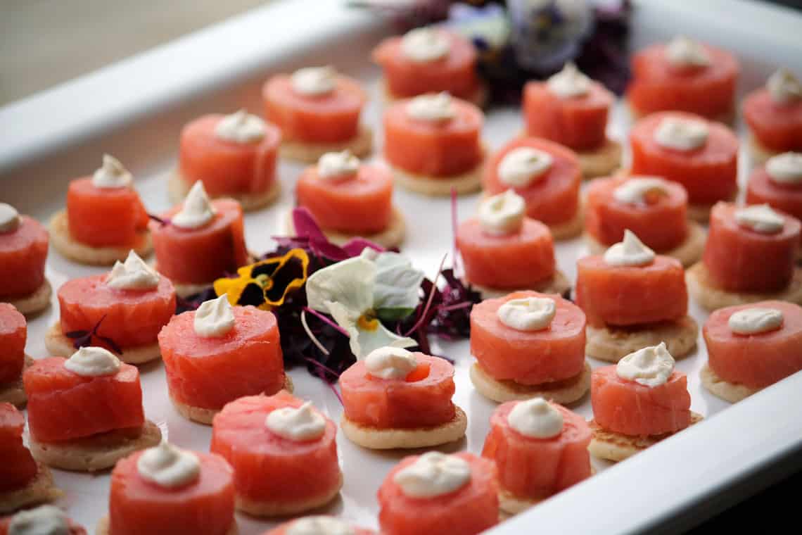 Smoked Salmon & Cream Cheese Blini