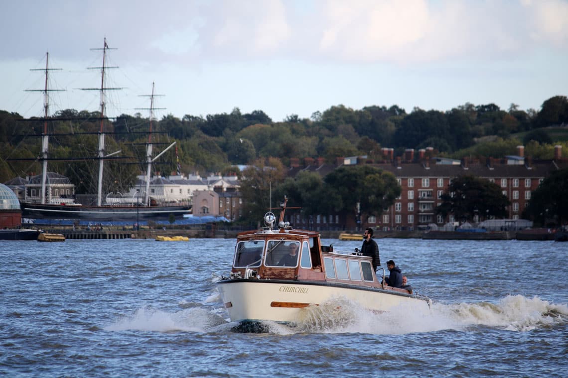 M.V Churchill in Limehouse Reach