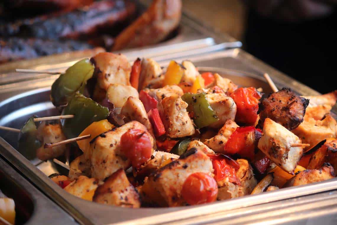 Grilled Suffolk Chicken Kebabs