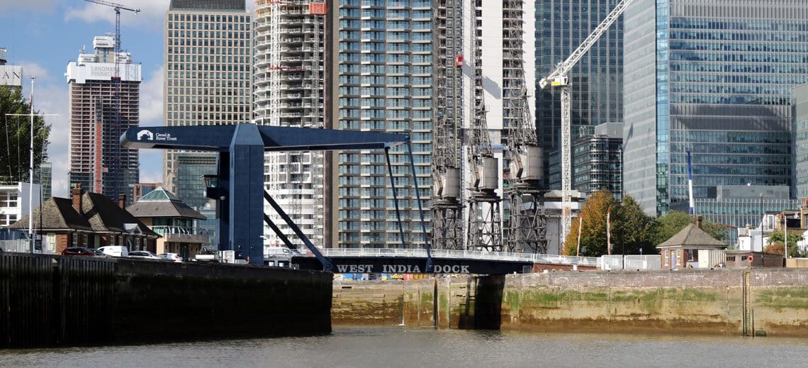 West India Dock Entrance, Isle of Dogs