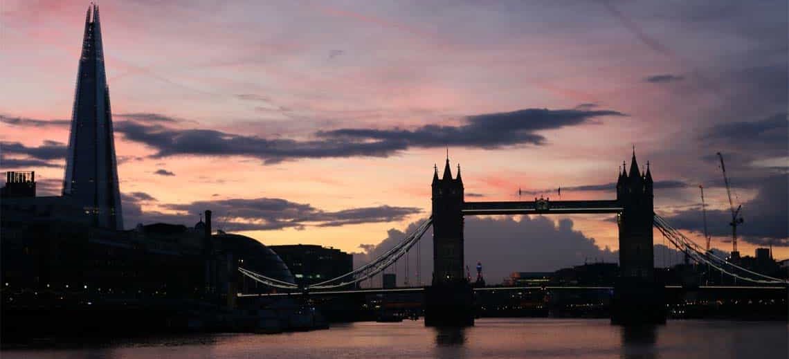 The Shard & Tower Bridge at Sunset