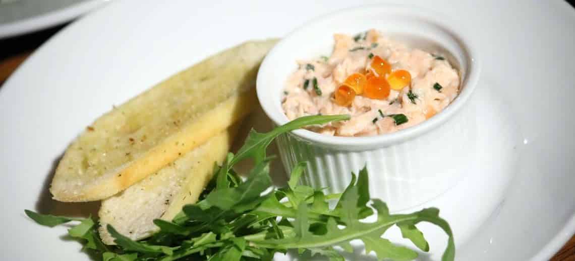 Poached Salmon Rillettes with Keta Caviar