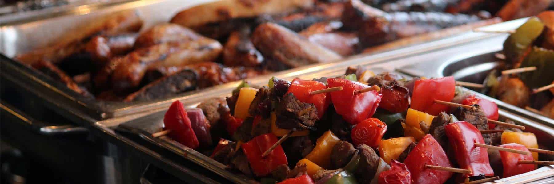 Aberdeen Angus Beef Burgers, Grilled Cumberland Sausages & Welsh Lamb Kofta Kebabs