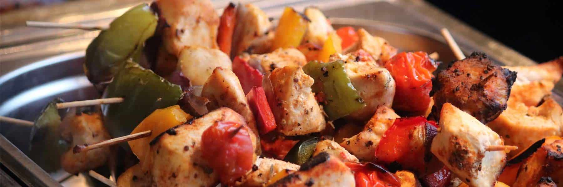 Grilled Suffolk Chicken Kebabs