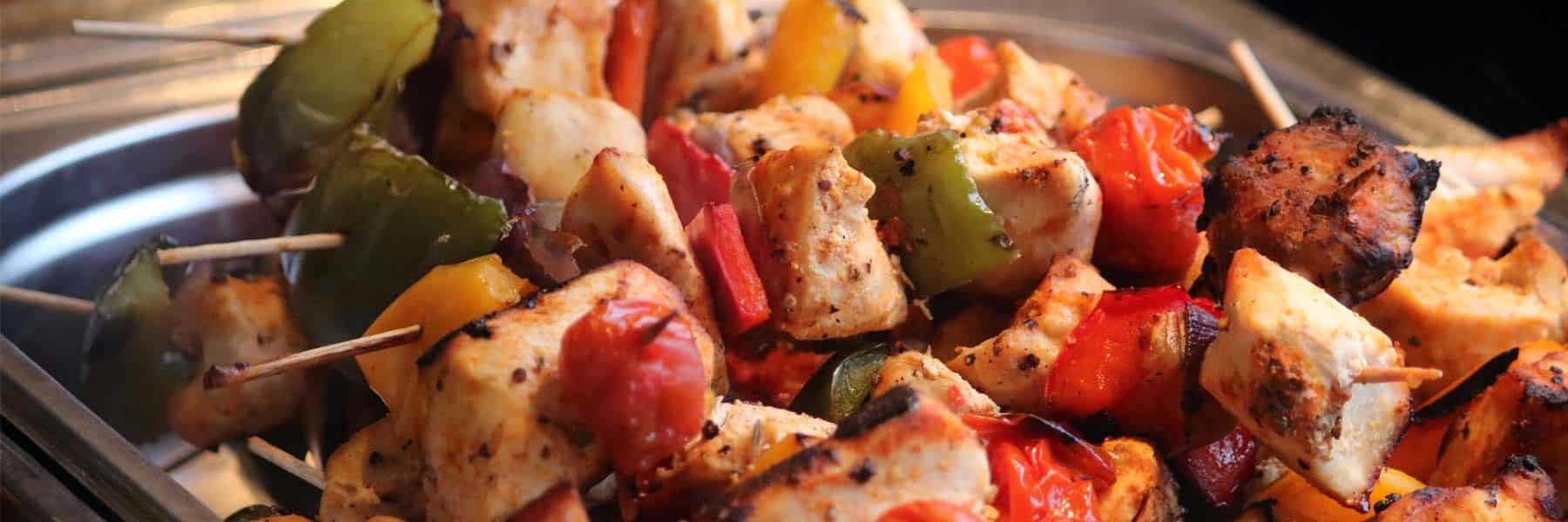Grilled Suffolk Chicken Kebabs