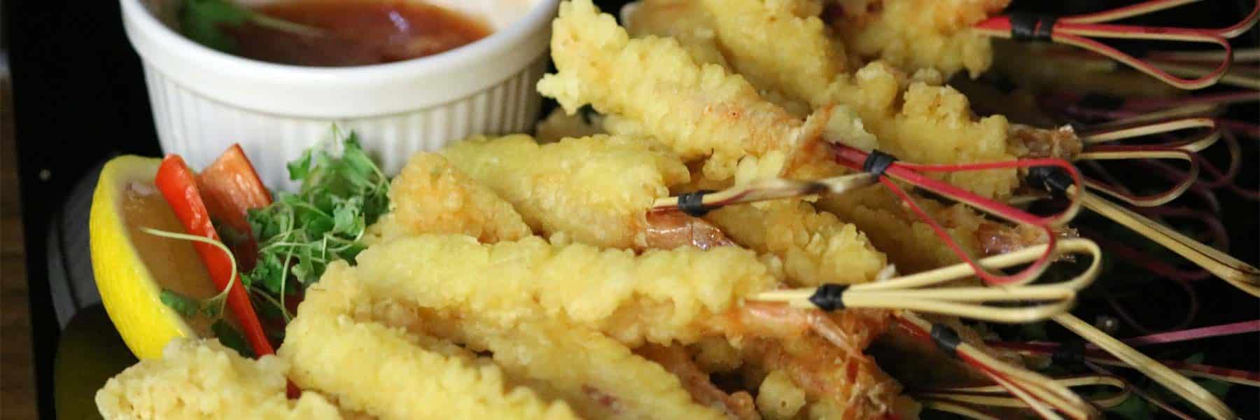 Tempura King Prawns with Sweet Chilli Dipping Sauce
