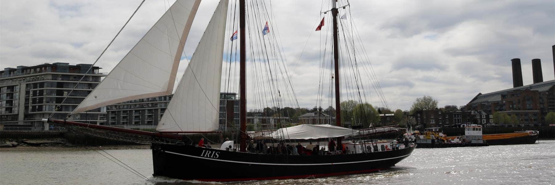Tall Ship Iris at the Royal Borough of Greenwich