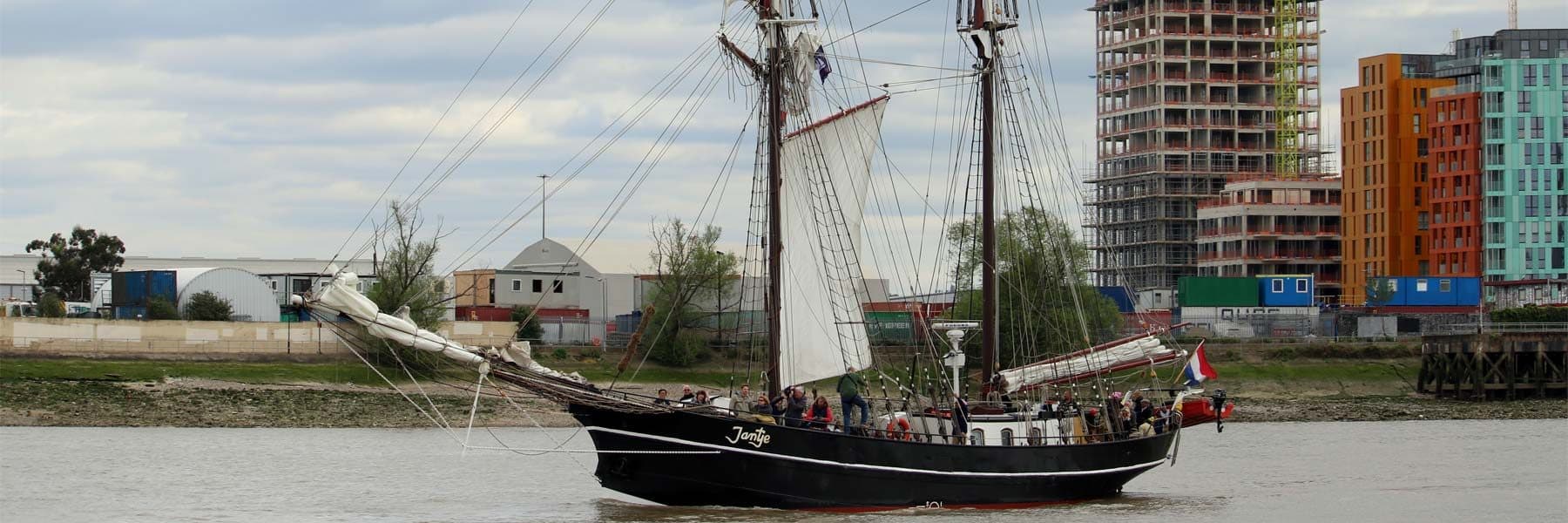 Tall Ship Jantje at the Royal Borough of Greenwich