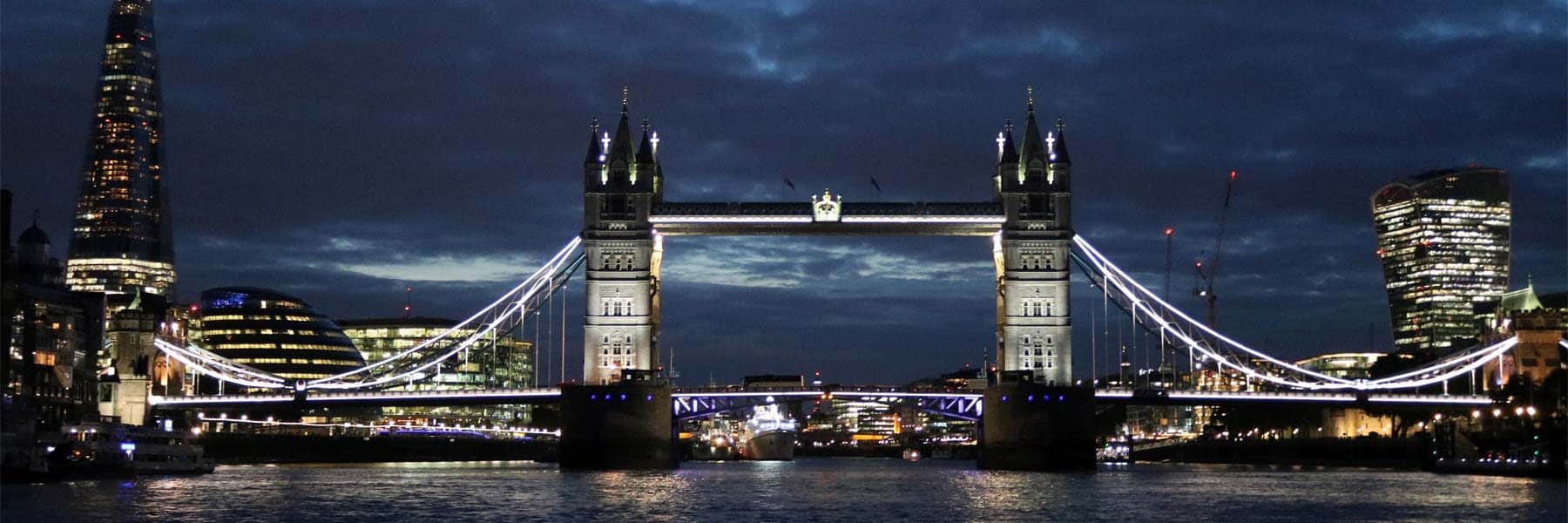 Tower Bridge & the Shard at night