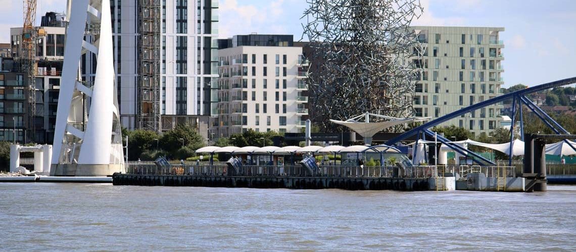 North Greenwich Pier, Greenwich Peninsula | Viscount Cruises North Greenwich Pier, Greenwich Peninsula | Viscount Cruises