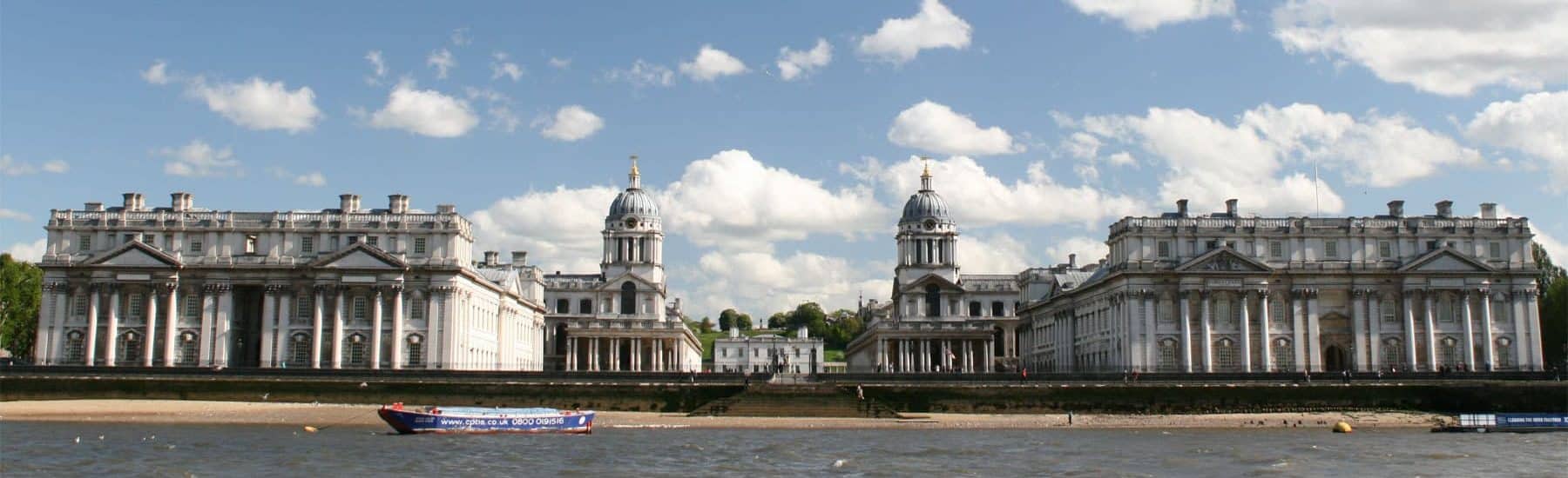 The Old Royal Naval College in the Royal Borough of Greenwich