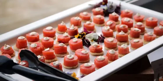 Smoked Salmon & Cream Cheese Blini