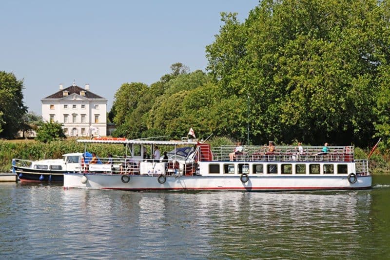 M.V Princess Freda passing Marble Hill House