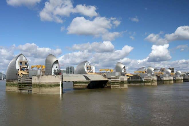 The View from the Thames Barrier Information Centre The View from the Thames Barrier Information Centre