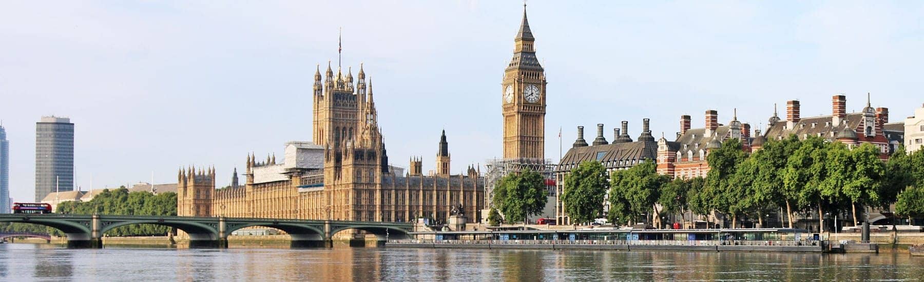 La ville de Westminster et Lambeth Reach