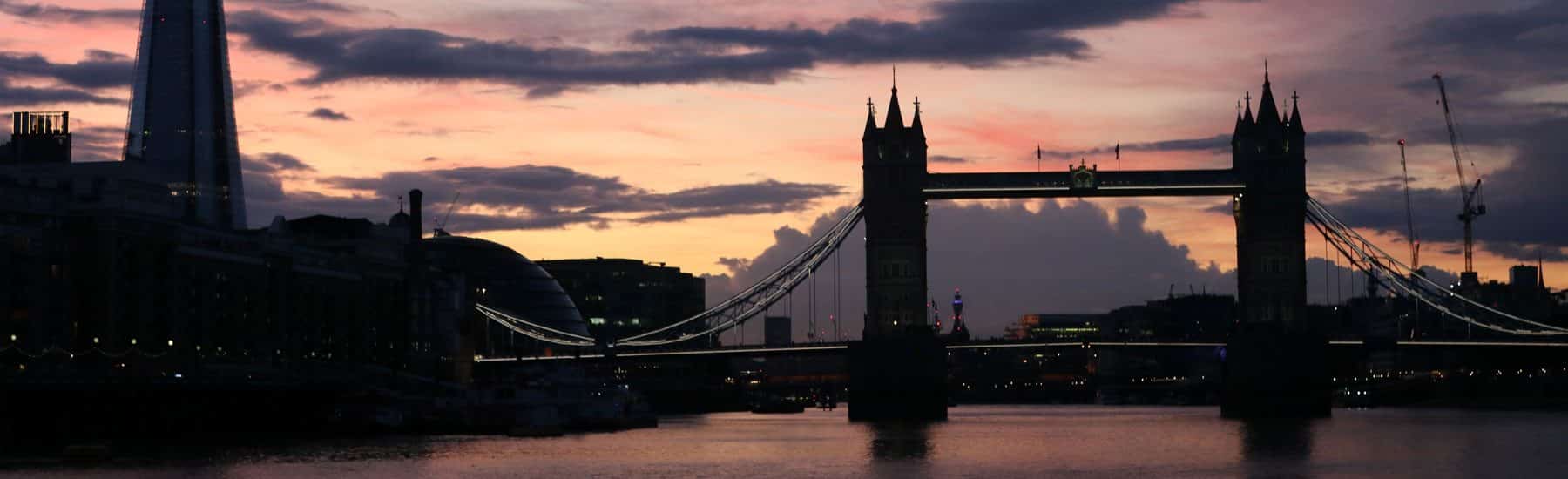The Shard & Tower Bridge at Dusk, Sunday Evening Cruise The Shard & Tower Bridge at Dusk, Sunday Evening Cruise