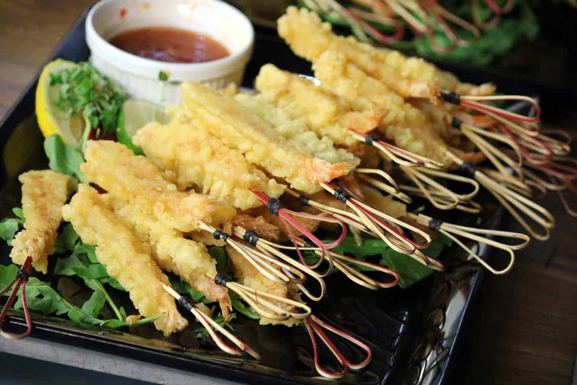 Tempura King Prawns with Sweet Chilli Dipping Sauce