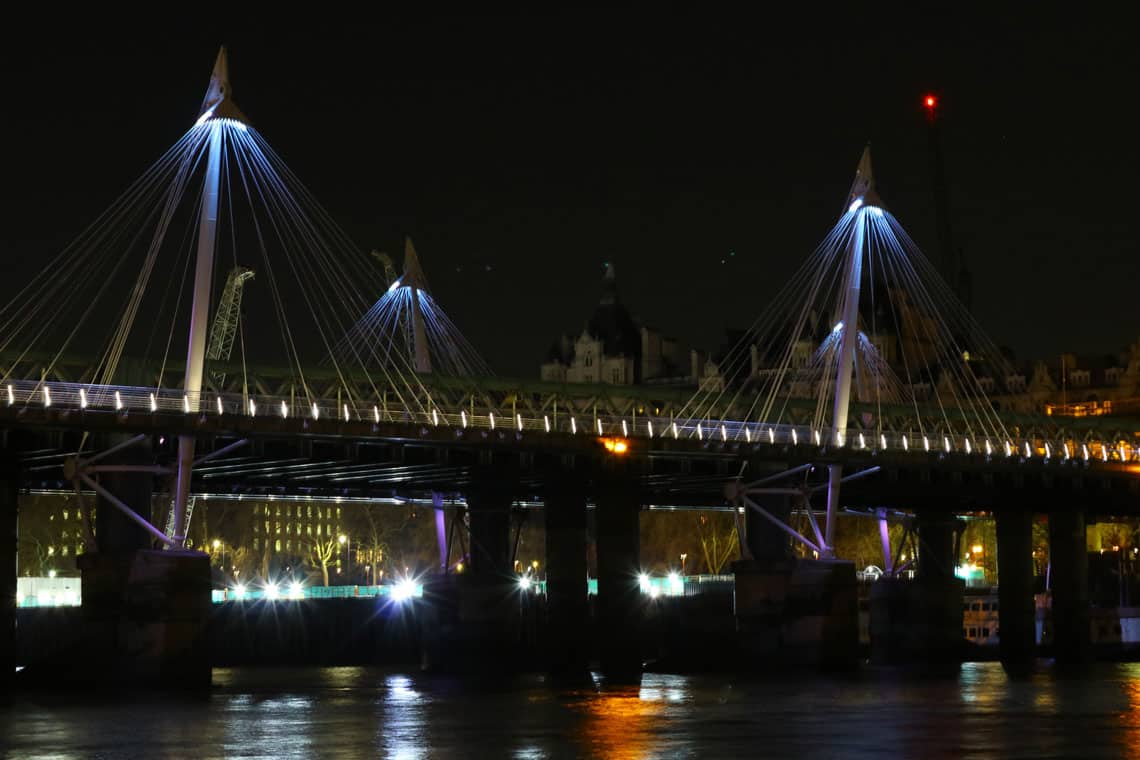 Charing Cross Railway Bridge, the Golden Jubilee Walkways & the Illuminated River Project