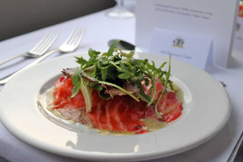 Corporate Charters & Events in London, Beetroot Cured Smoked Salmon