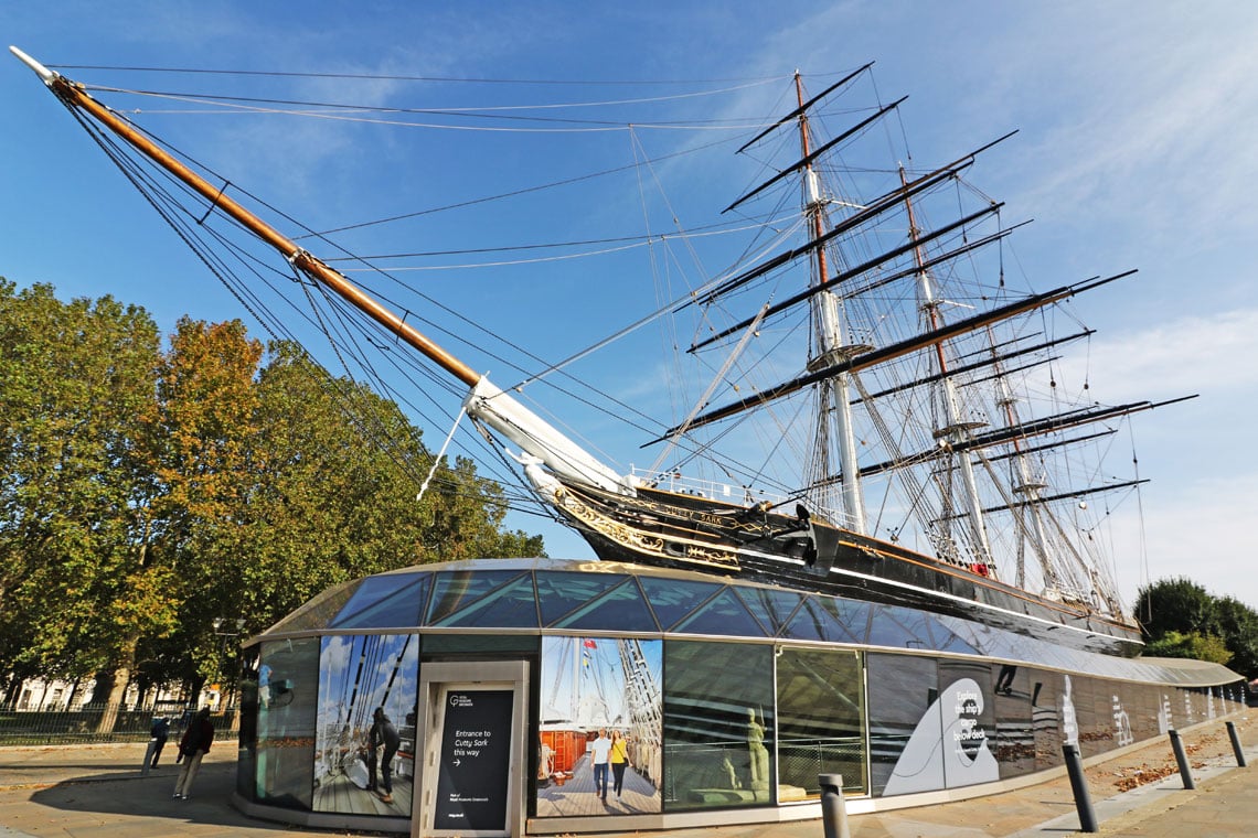 Tea Clipper Cutty Sark, distrito real de Greenwich