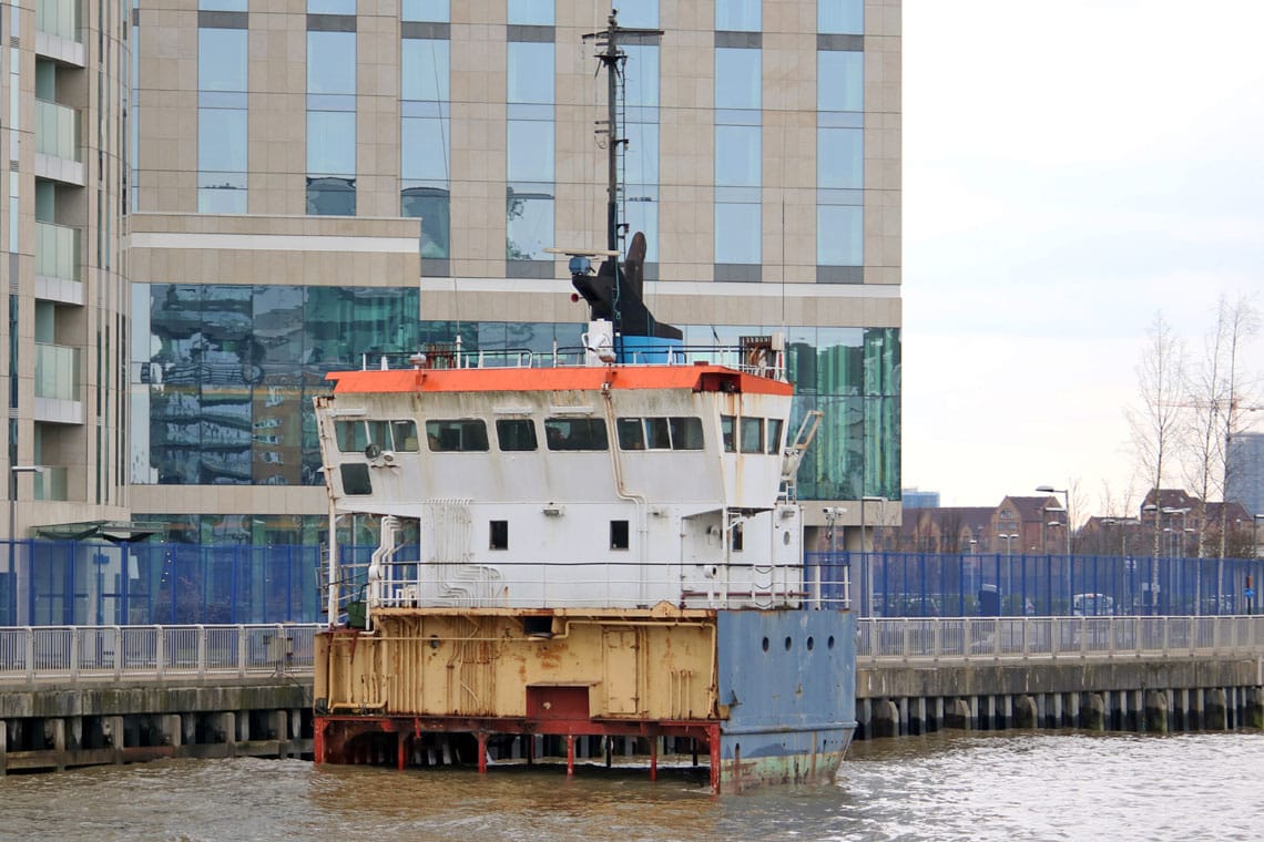 A Slice of Reality by Richard Wilson, North Greenwich, Royal Borough of Greenwich