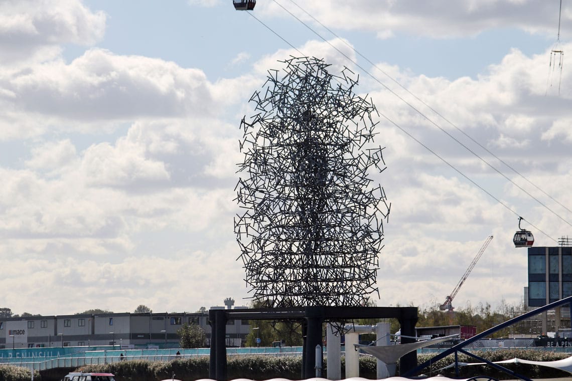 Quantum Cloud by Antony Gormley, North Greenwich, Royal Borough of Greenwich