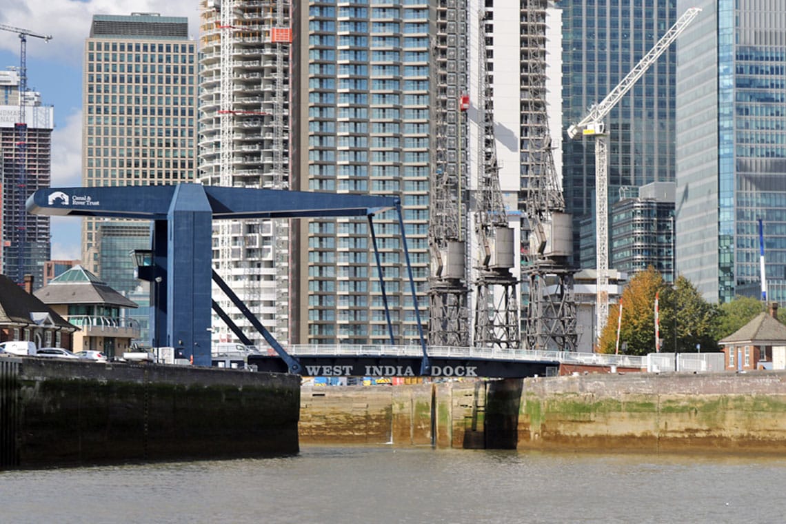 West India Dock Entrance, Isle of Dogs